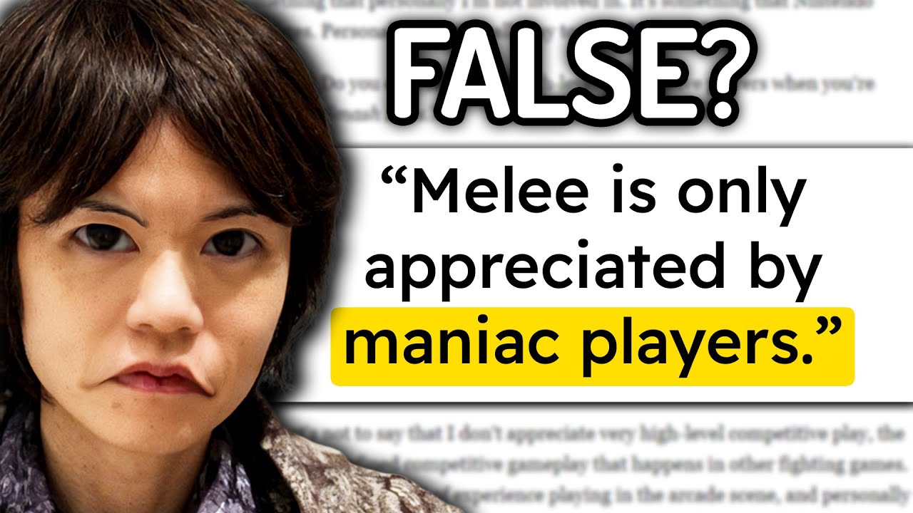 Does Sakurai ACTUALLY Hate Melee Players?
