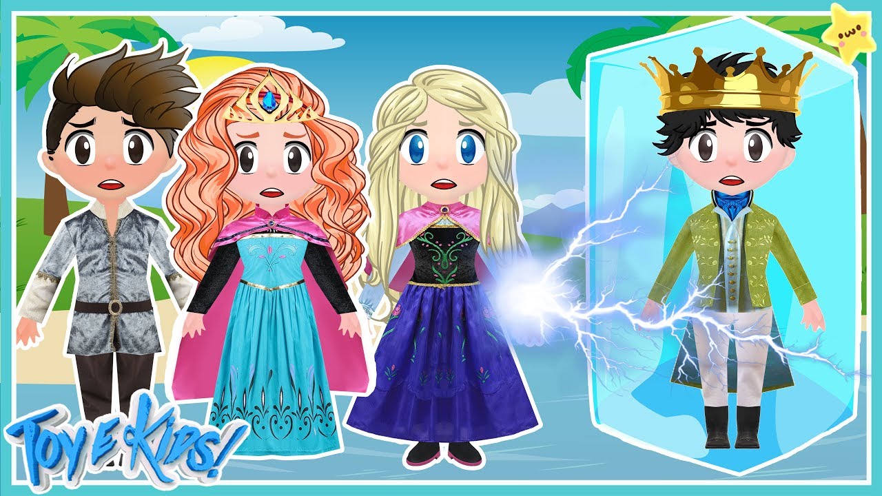 A Princesa da neve congela o Rei mimado! Historinha completa
