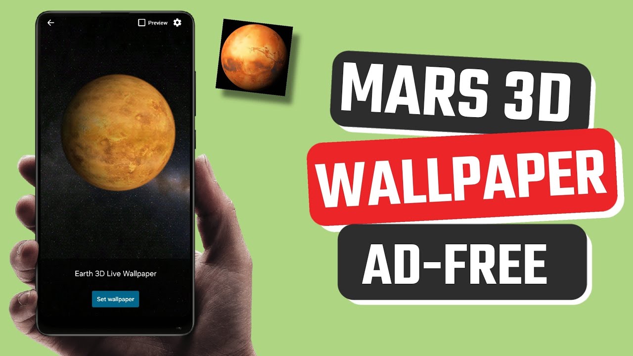 Best Free Mars 3D Live Wallpaper App for Android