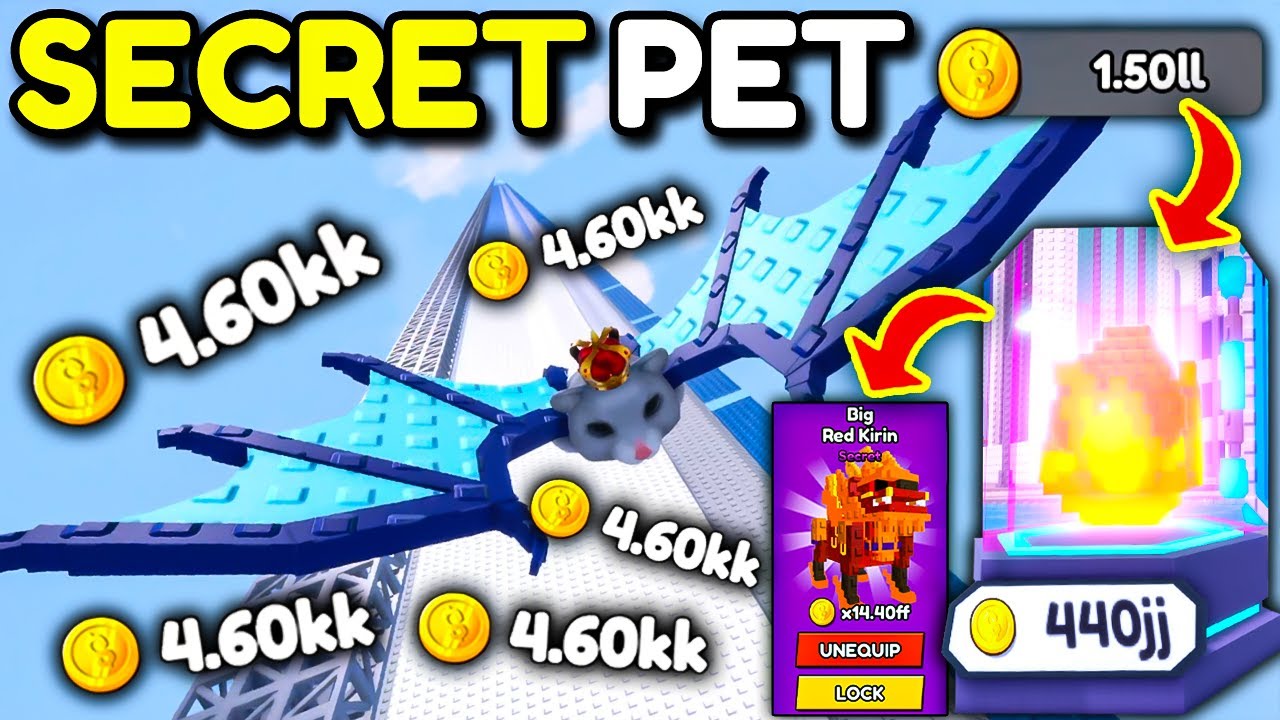 I Hatched New SECRET PET In FINAL TOWER On Climb & Jump Tower (Roblox)!