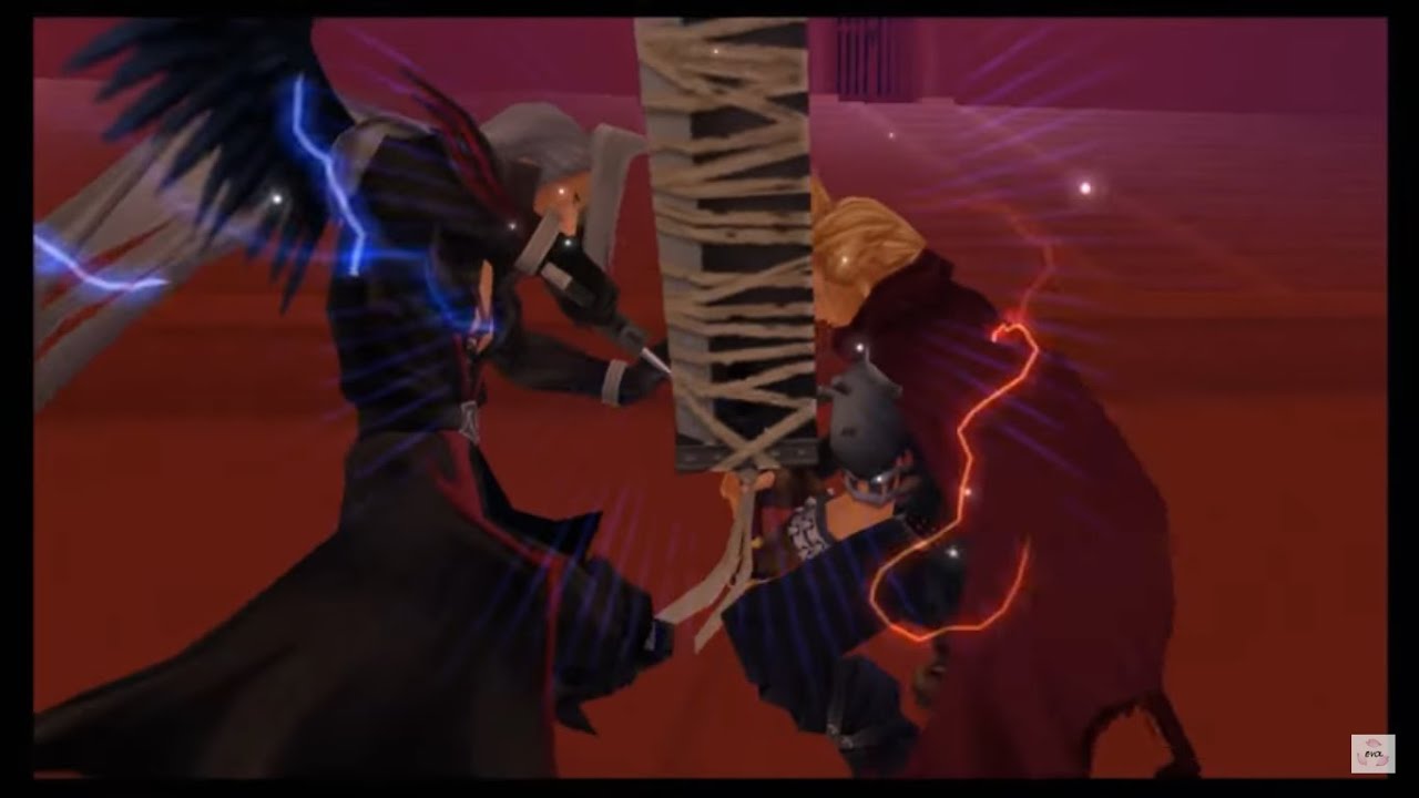 Sora & Cloud vs Sephiroth - Kingdom Hearts 1.5 HD