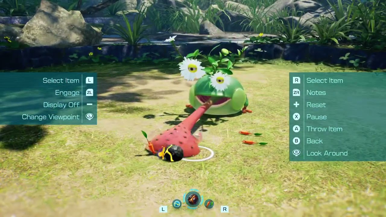 Blowing up a creeping chrysanthemum #pikmin #pikmin4