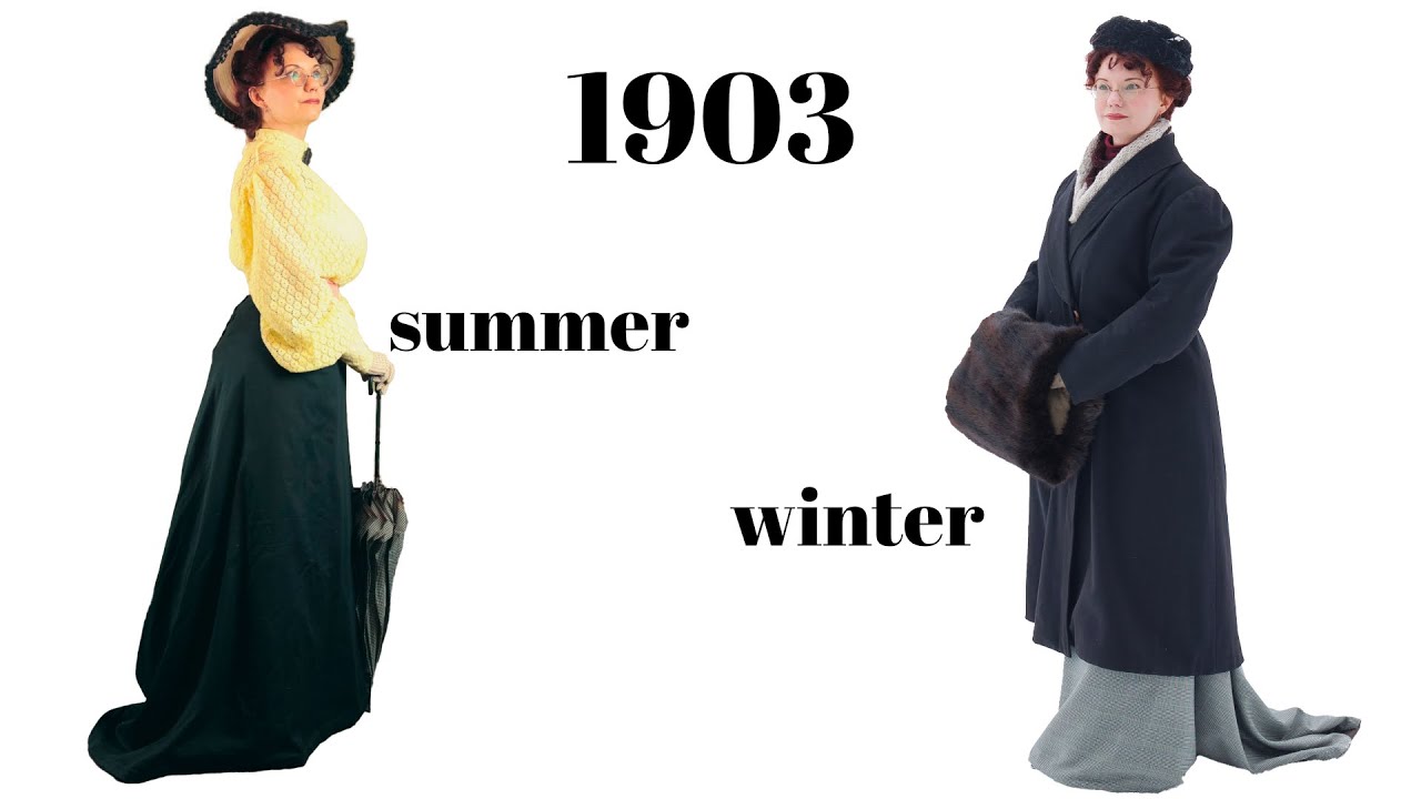 Getting dressed: 1903 summer vs winter