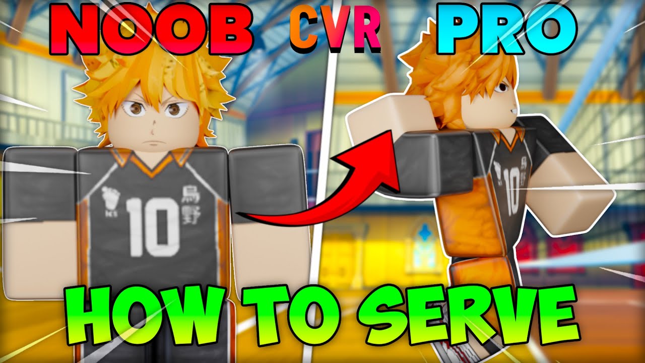 Как сделать подачу в прыжке в CVR! | Roblox CVR