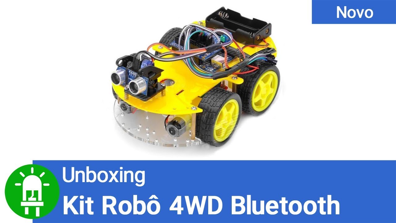 UNBOXING do Kit Robô 4WD Bluetooth - Arducore