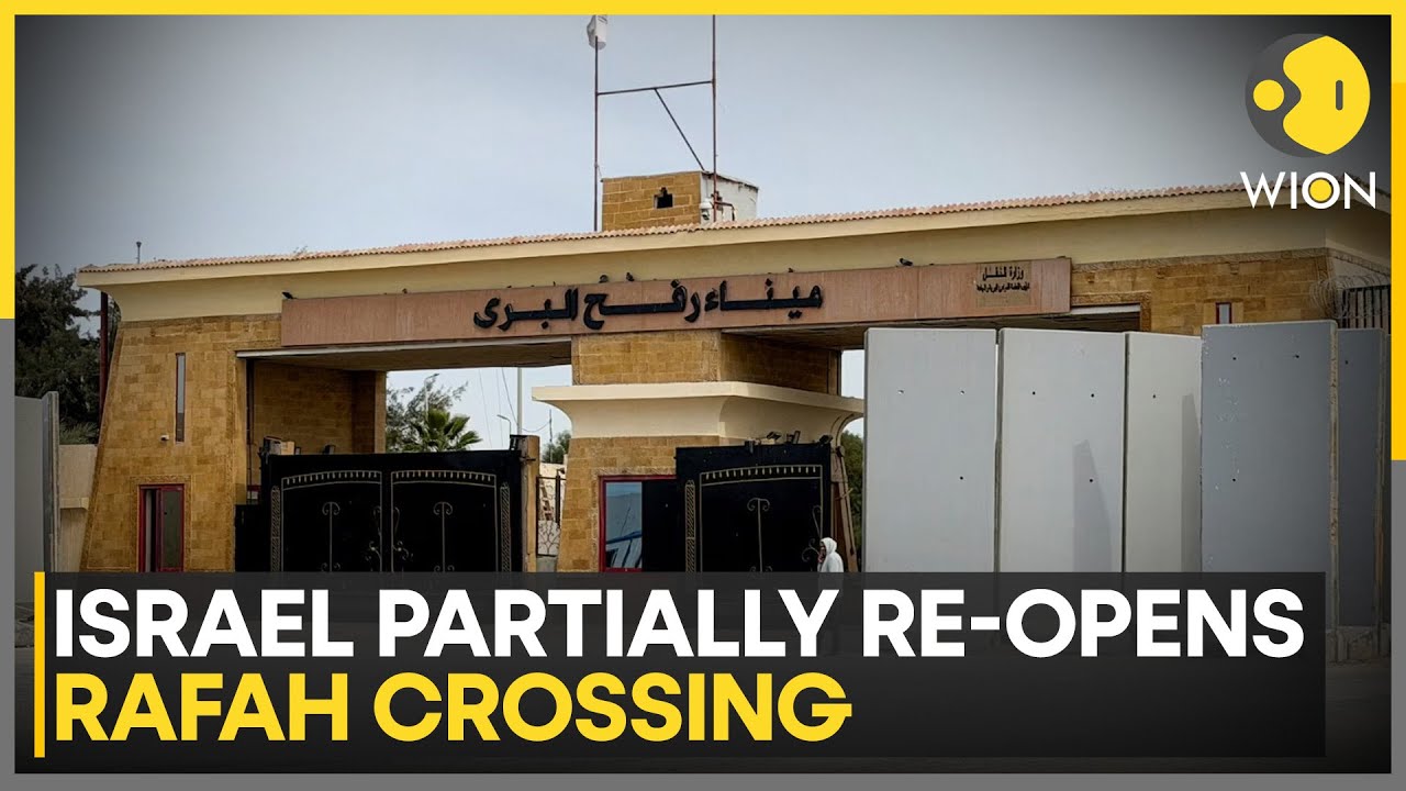 Rafah Crossing Partially Reopens; Ambulances, Aid Trucks Amass Near Egypt's Border | WION News