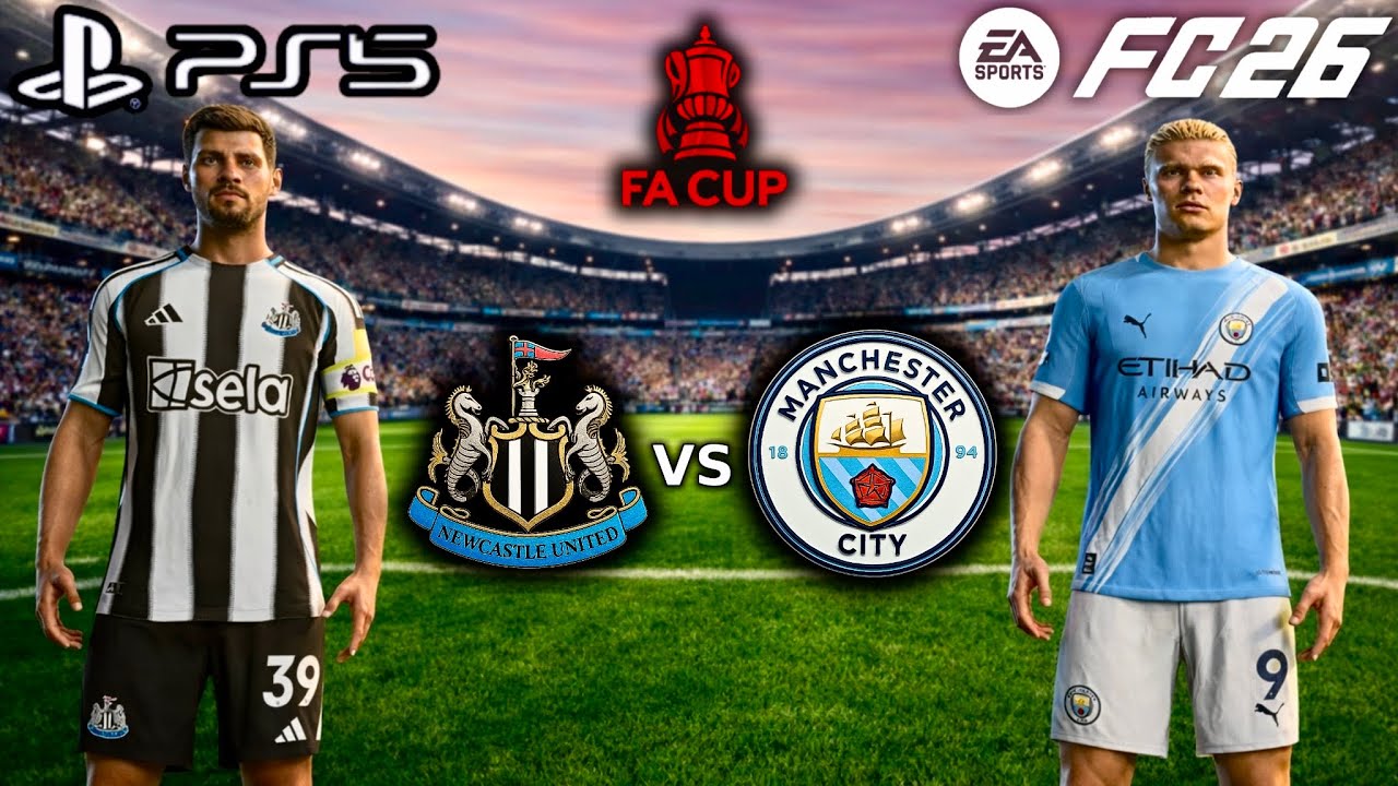 FC26 - “EXTRA TIME DRAMA 😱 FA CUP SEMI FINAL” Manchester City vs Newcastle United | PS5 Gameplay{4K}