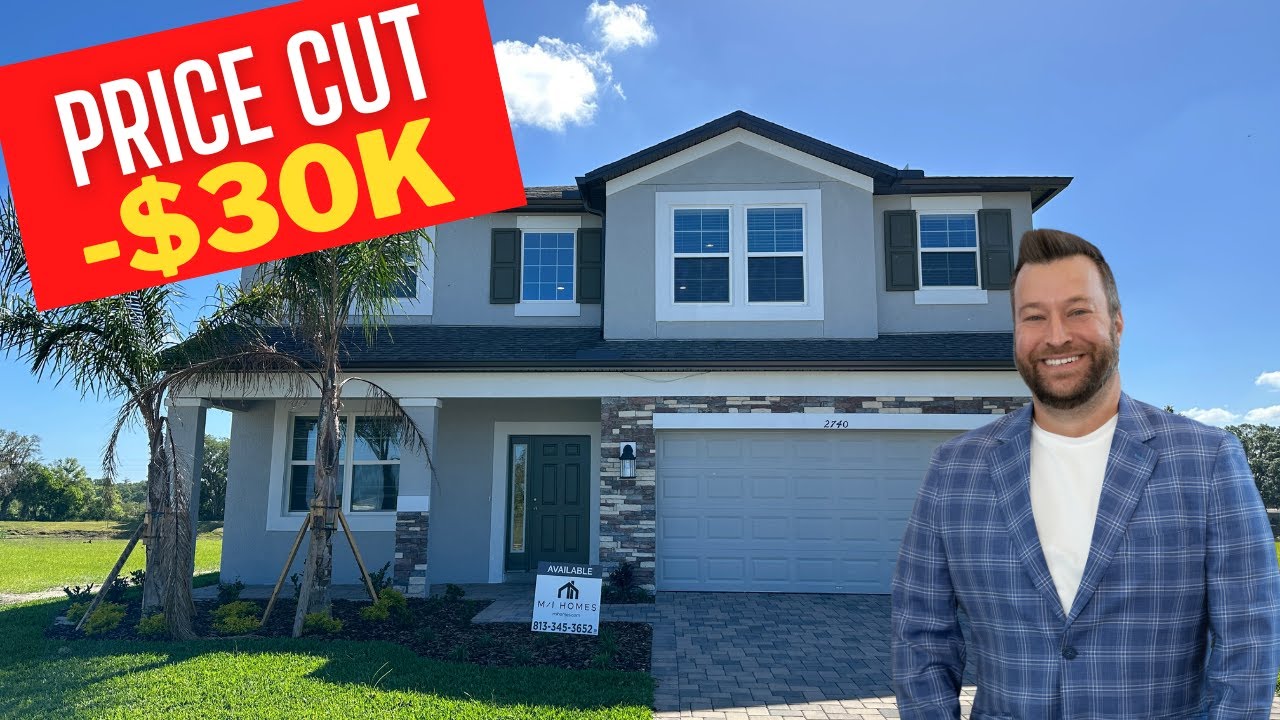 Inside a Zephyrhills Florida New Construction Home as Price Cuts Continue in the Tampa Market
