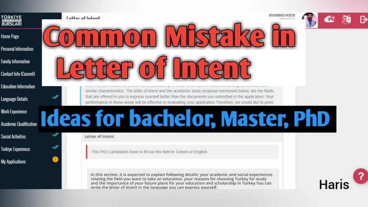 Letter of intent// Write in 30 Minutes// ideas//Stop common Mistake// Part 2