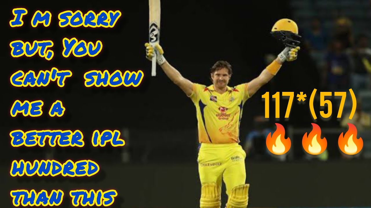 Shane Watson Ipl hundred in final match 2018 #csk #chennaisuperkings #watson #cricket #ipl #dhoni