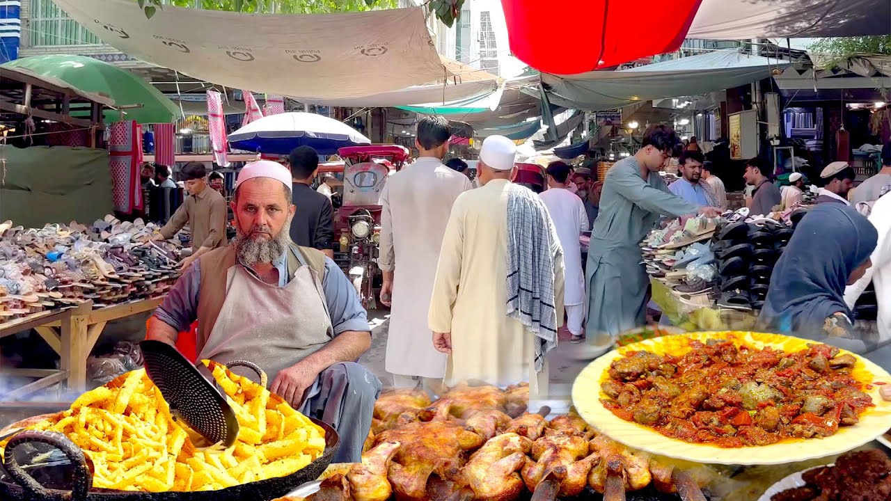 Cheap food in Eastern Afghanistan | Kabuli Pulao | liver fry | Breakfast Street food | Nashta