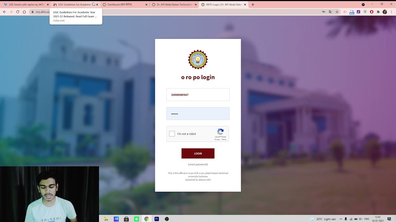 AKTU  ONLINE EXAM ID PASS WITHOUT MOBILE AND GMAIL//UGC GUIDELINES// AKTU EXAM SAME MOBILE RULES