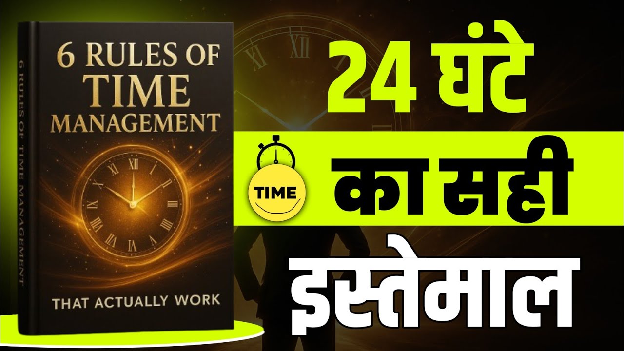 6 Rules of Time Management That Actually Work | Audiobook Summary in Hindi