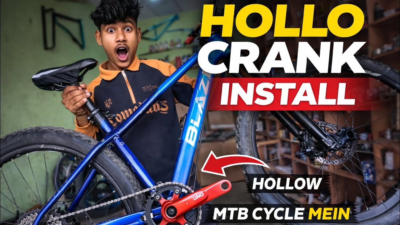 MTB Cycle Hollo CRANK Fitting Video😮| STK RIDER | 