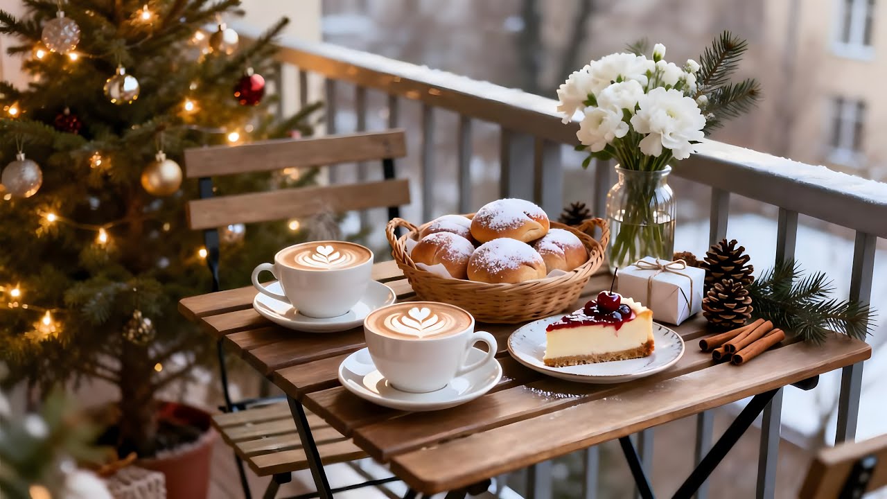 Cozy Coffee Shop Ambience with Smooth Jazz Music 🎄Jazz Instrumental Music