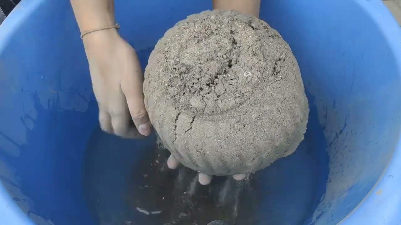 All texture mix texture crumbling dry and water 💦 by Sa Asmr