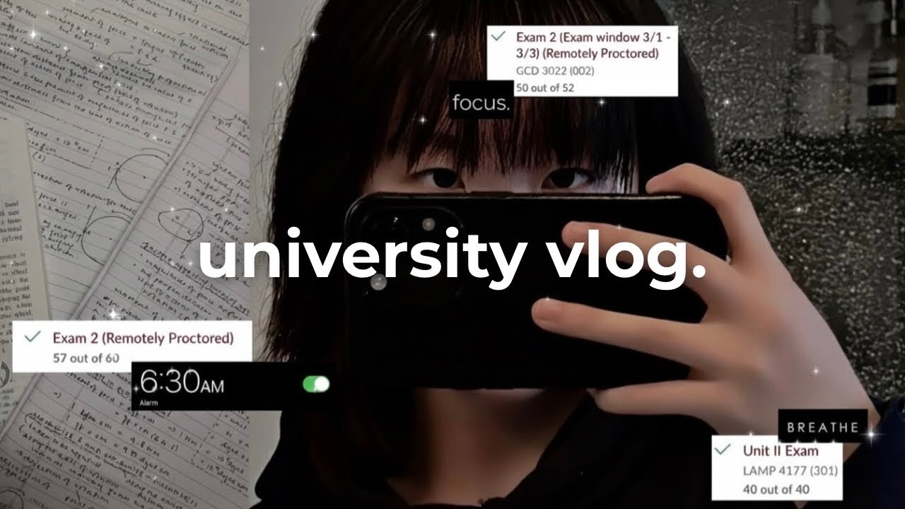 48HR STUDY VLOG l Study abroad? Full productive week, 2 exams + results, essay, haircut, going home