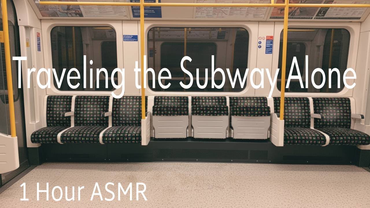 1 Hour ASMR | Traveling the Subway Alone 🚃