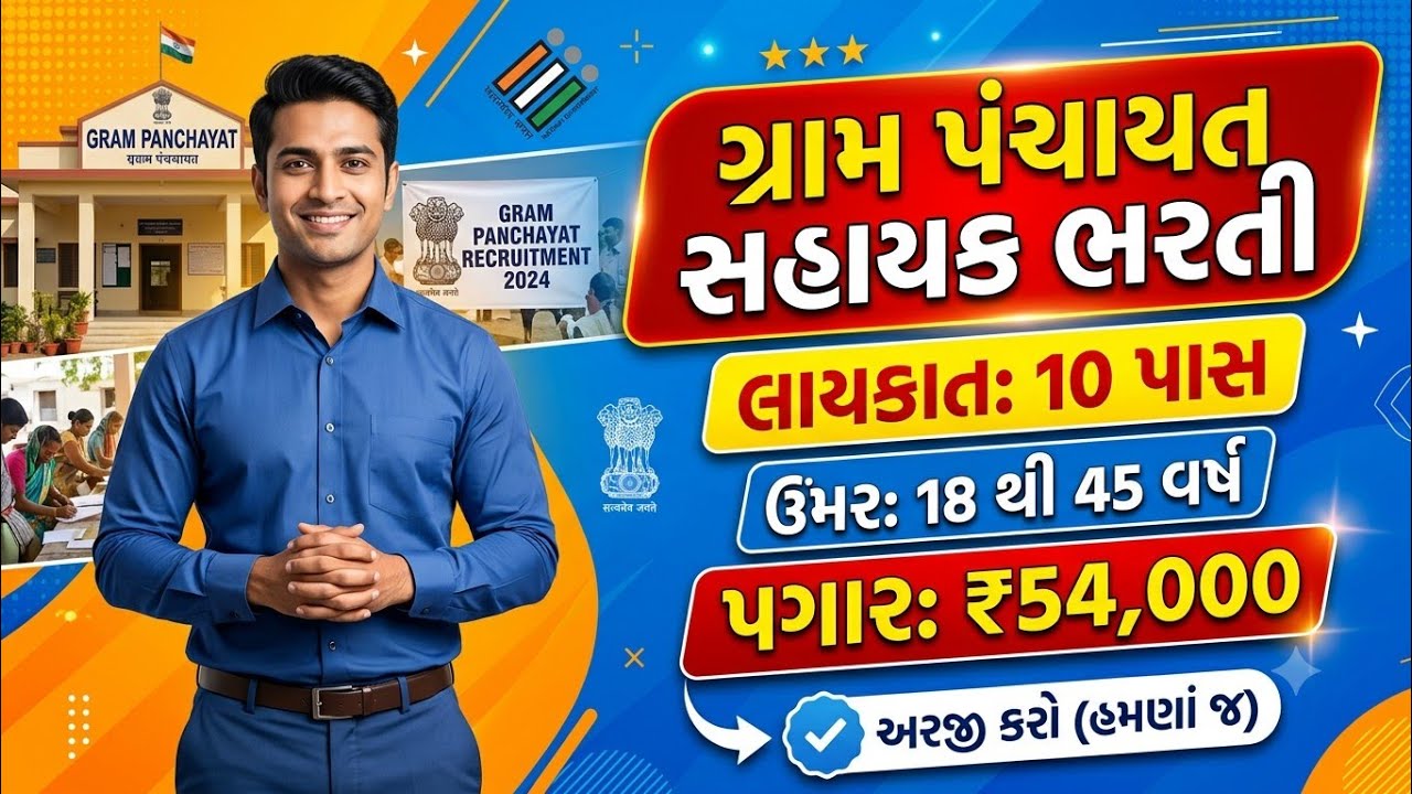 New Bharti 2026 Gujarat | 15000 Salary |Government Job Vacancy 2026 | Gujarat Government Job Vacancy