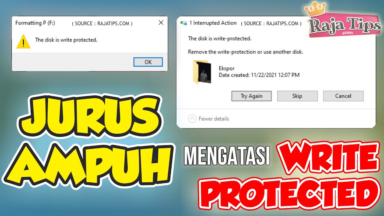 The Disk Is Write Protected? Pakai 9 Jurus Ampuh Ini (Flashdisk & SD Card)