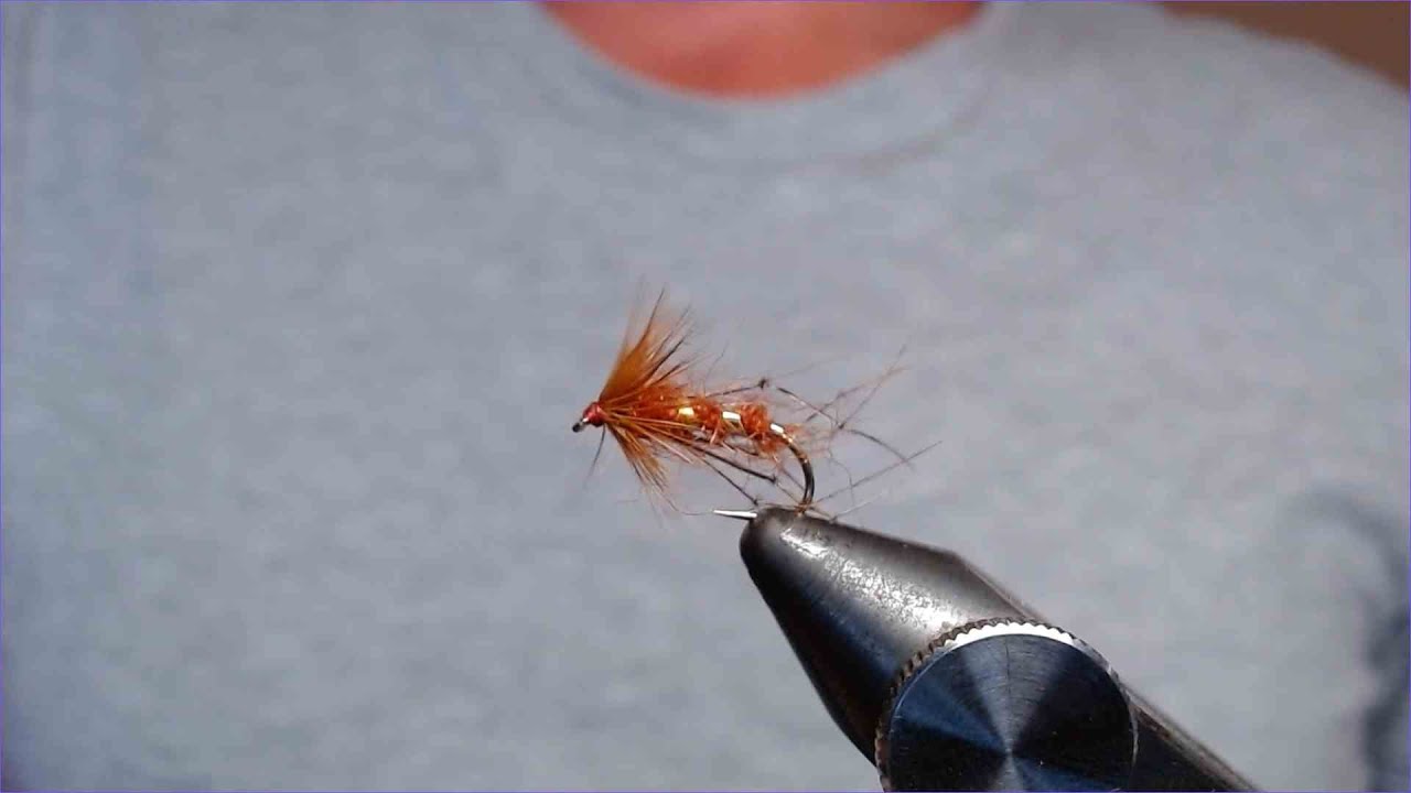 Tying the Fiery Brown Hopper fly