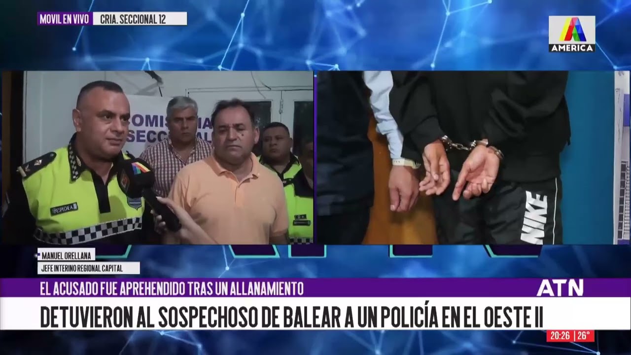 Allanamiento y detención por el ataque armado a un policía en el Barrio Oeste II
