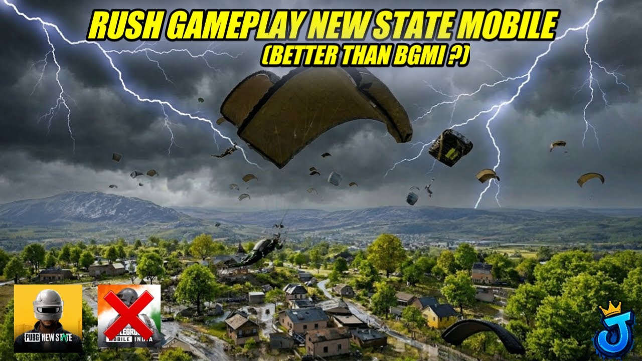 RUSH Gameplay New State Mobile Live! 🔥 Better than BGMI & Free Fire? | High Graphics Gameplay ⚡️