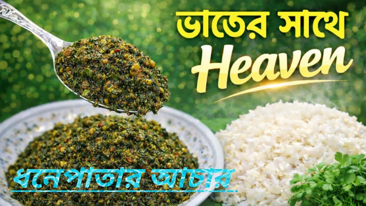 “সাবধান! একবার খেলে থামানো যাবে না – ধনেপাতার আচার”