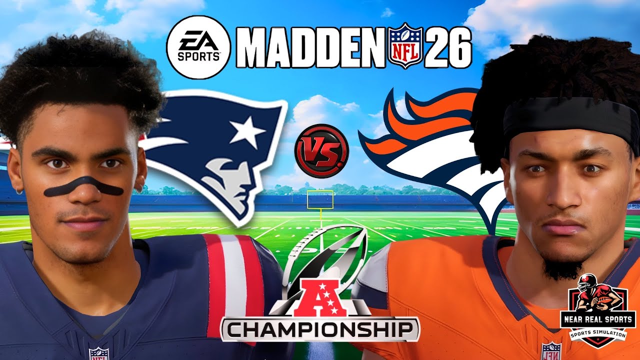 PATRIOTS vs BRONCOS | CHAMPIONSHIP ROUND | MADDEN 26 PREDICTIONS