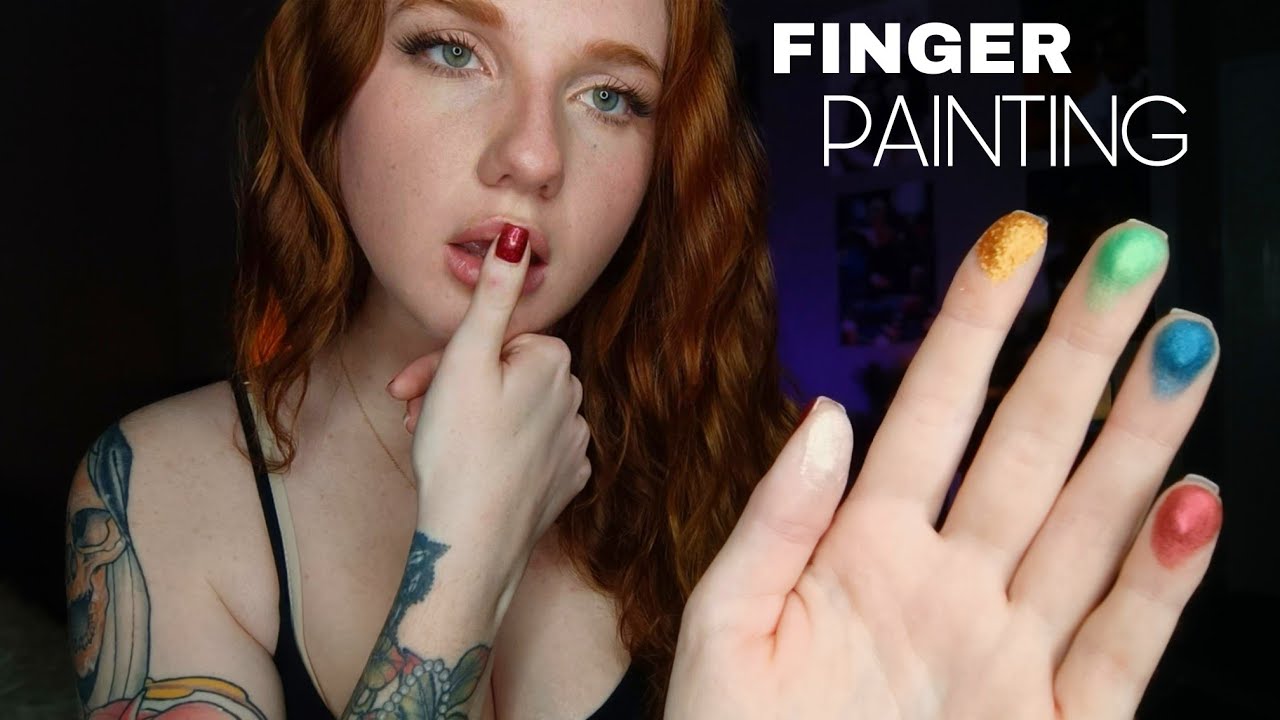 ASMR RP | Finger Painting You 🎨 (rambling, mouth sounds, hand movements)