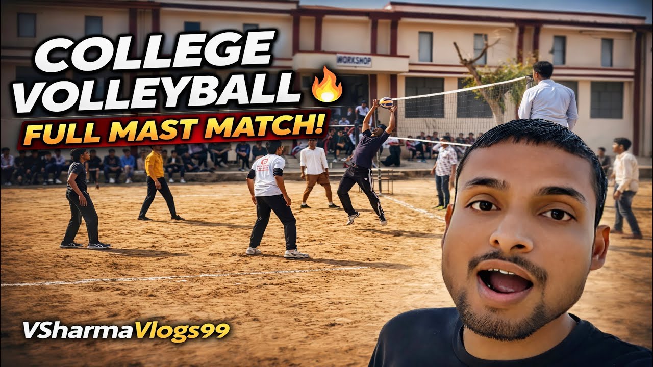 College Volleyball Match 🔥 | Full Energy & Masti | BITOT | VSharmaVlogs99