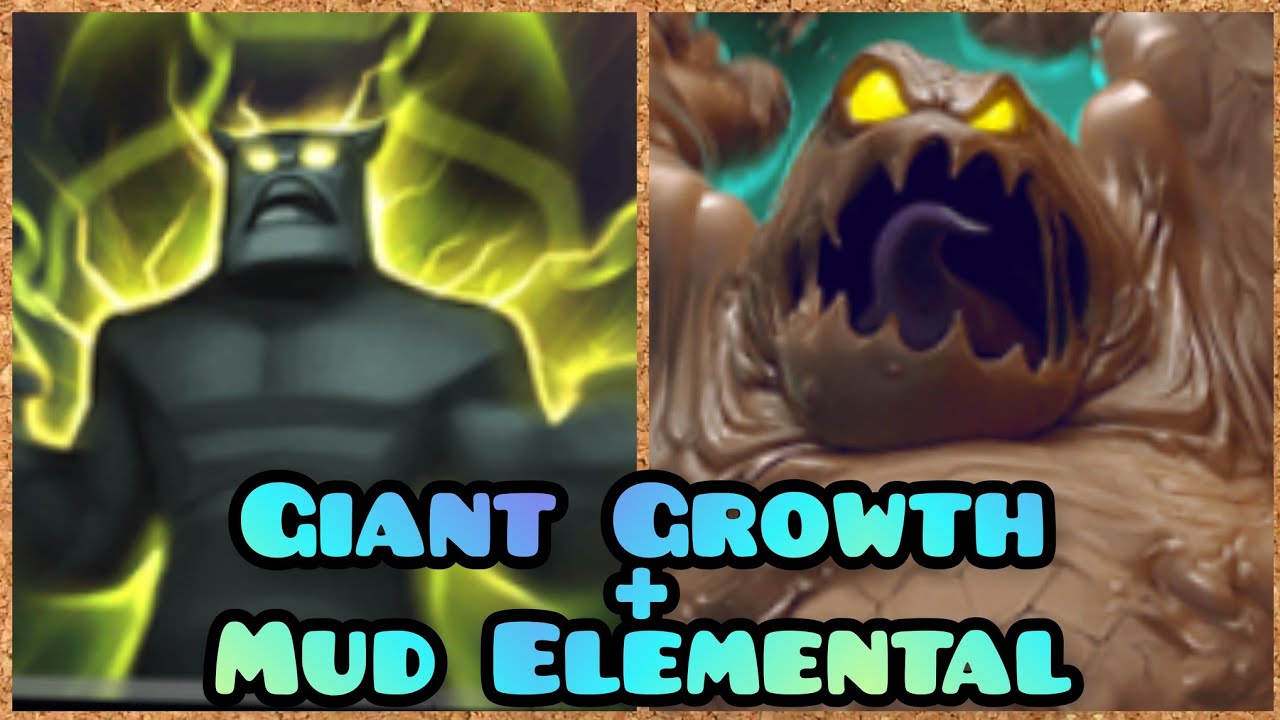 Castle Crush | Giant Growth+Elemental=Huge Mud Elemental | Castle Crush Gameplay | Castle Crush Game