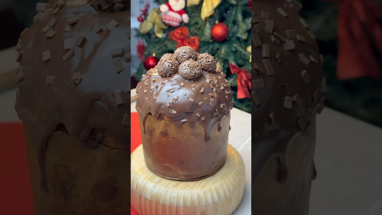 CHOCOTONE RECHEADO CASEIRO #receitasnatalinas #explorar #receitas #chocotone