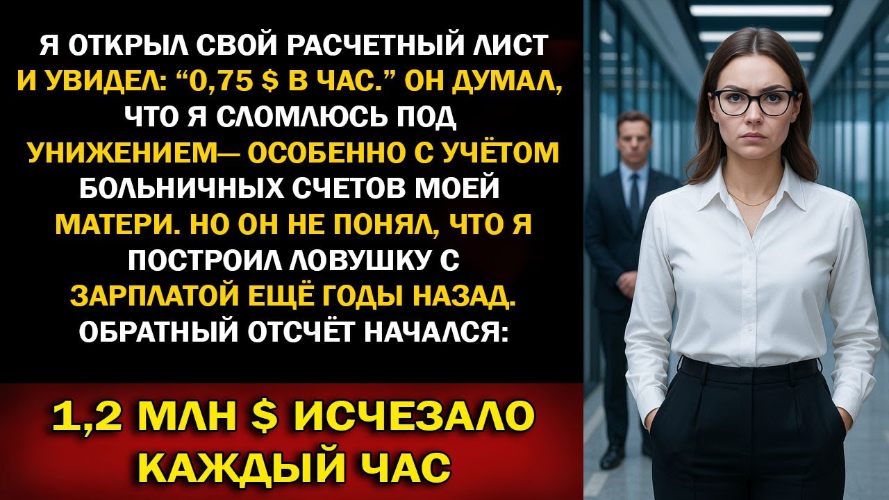 Невероятно: компания теряет 1,2 млн $ в час — босс урезал мою зарплату до 0,75$ ради сына