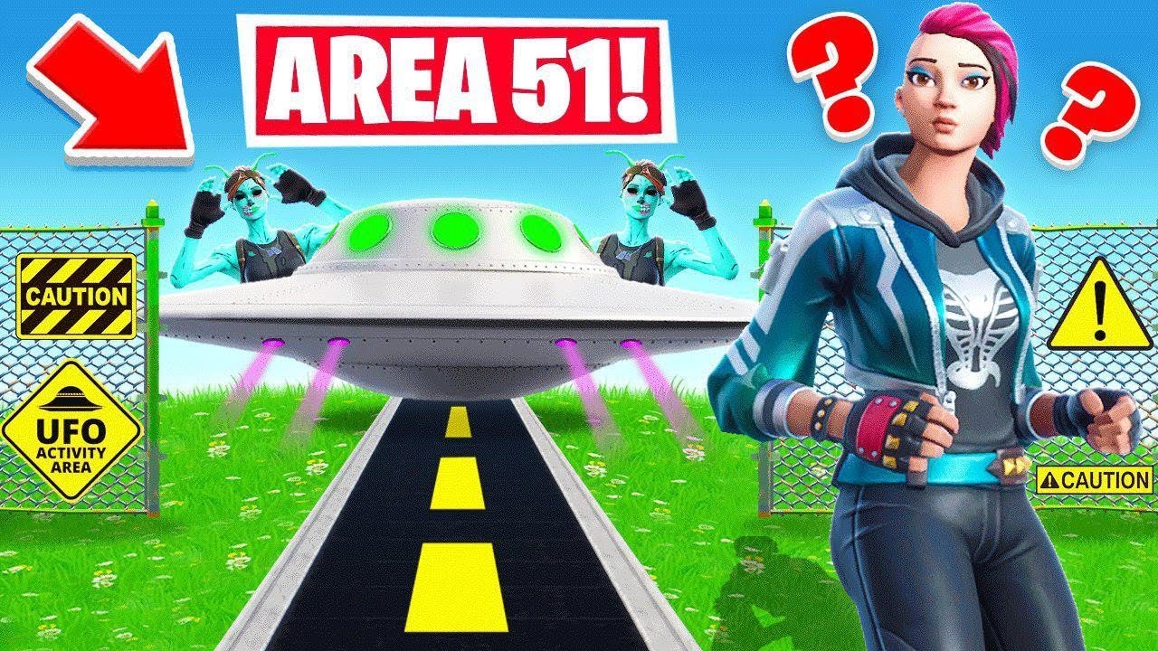 AREA 51 HIDE And SEEK For LOOT! *NEW* Game Mode in Fortnite