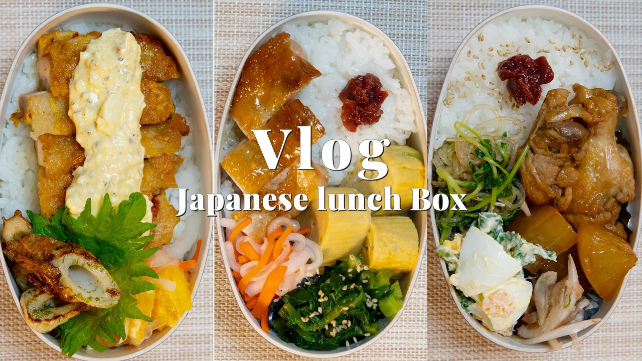 Bento Vlog | 3 Days of Japanese Lunch Box Ideas | Easy Meal Prep & Recipes