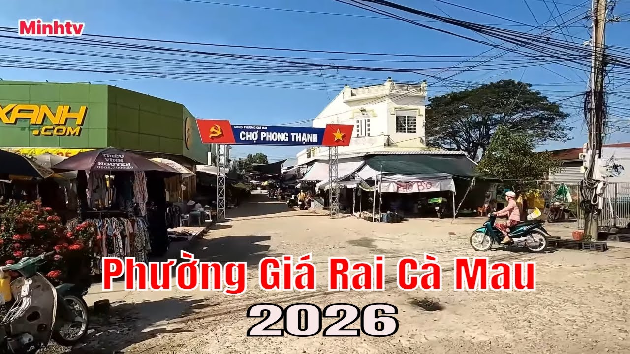 Dạo Một Vòng Phường Giá Rai Cà Mau  Nhịp Sống Đời Thường Miền Tây