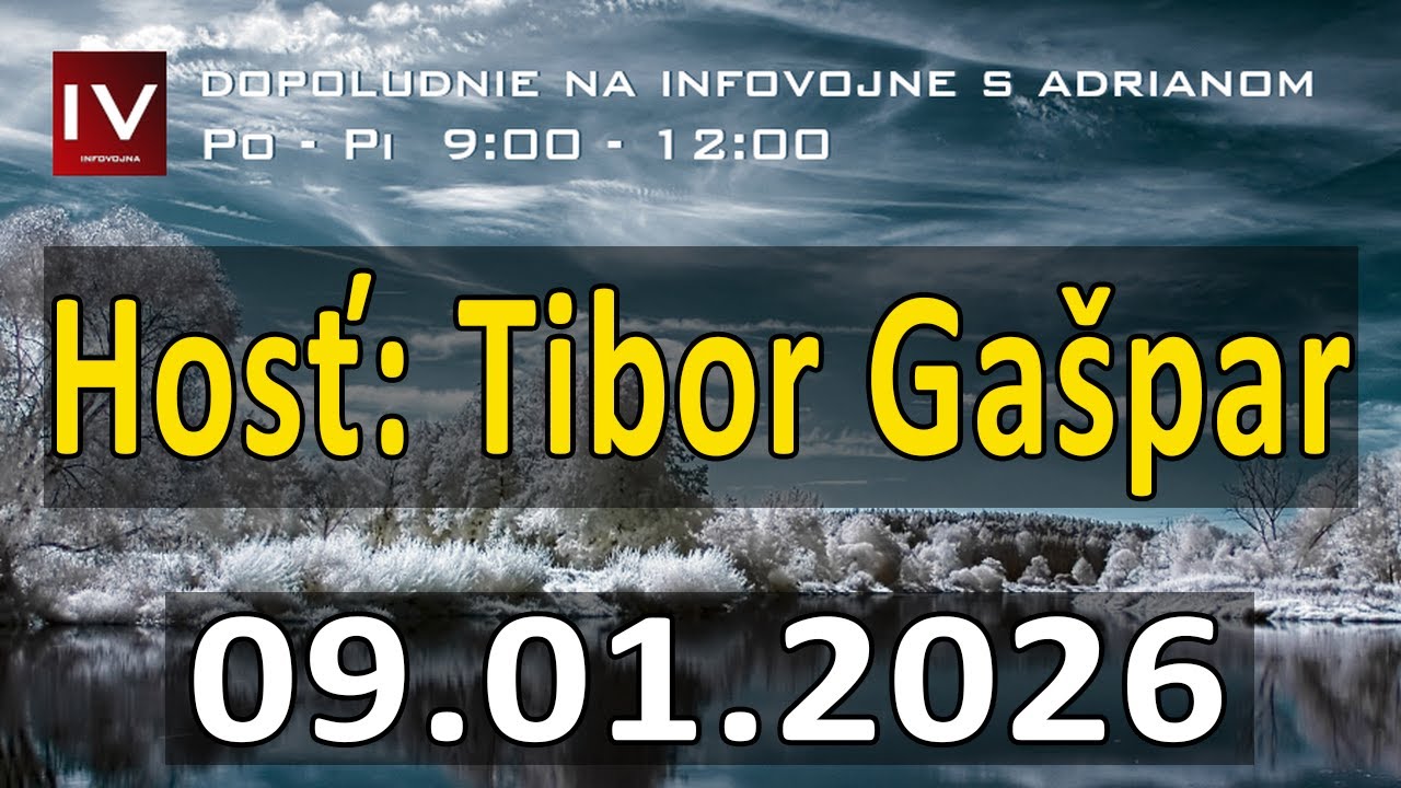 Dopoludnie na InfoVojne s Adrianom 9.1.2026