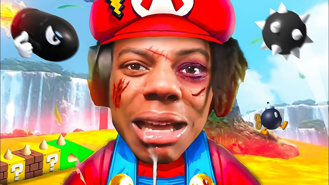 iShowSpeed ​​играет в IMPOSSIBLE Mario.. 😂