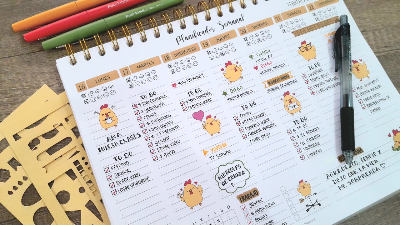 Agenda Carta Semana 16 al 22 de Febrero / Miss Planner / Planea Conmigo