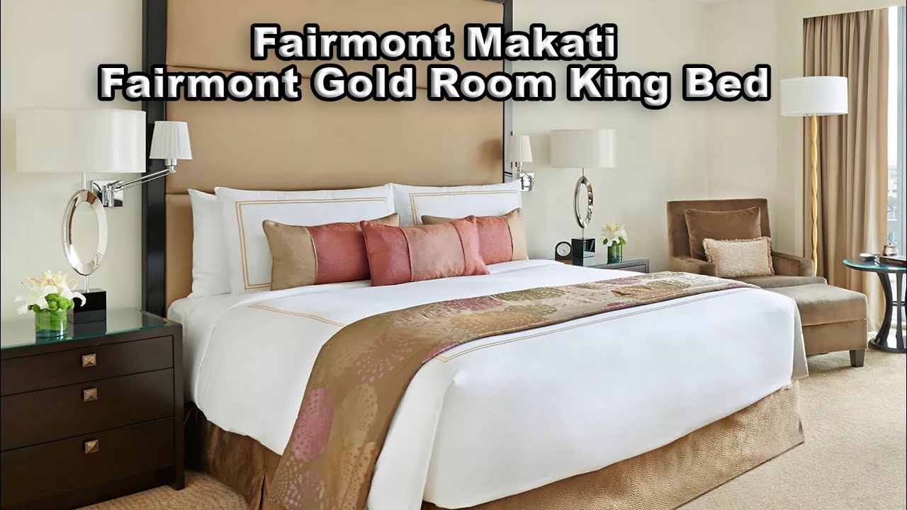 Номер Fairmont Makati Fairmont Gold с кроватью размера &laquo;king-size&raquo;