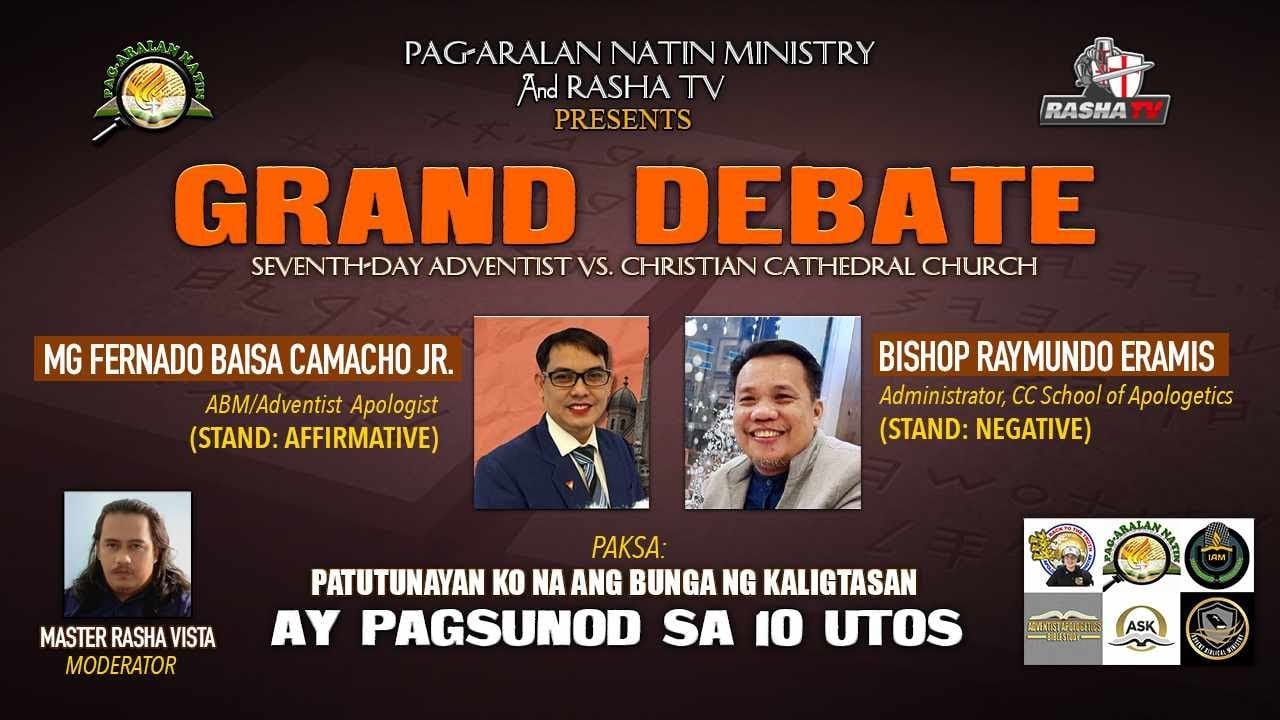 DEBATE 203: Adventist vs CCC - Patutunayan ko na ang bunga ng kaligtasan ay pagsunod sa 10 utos