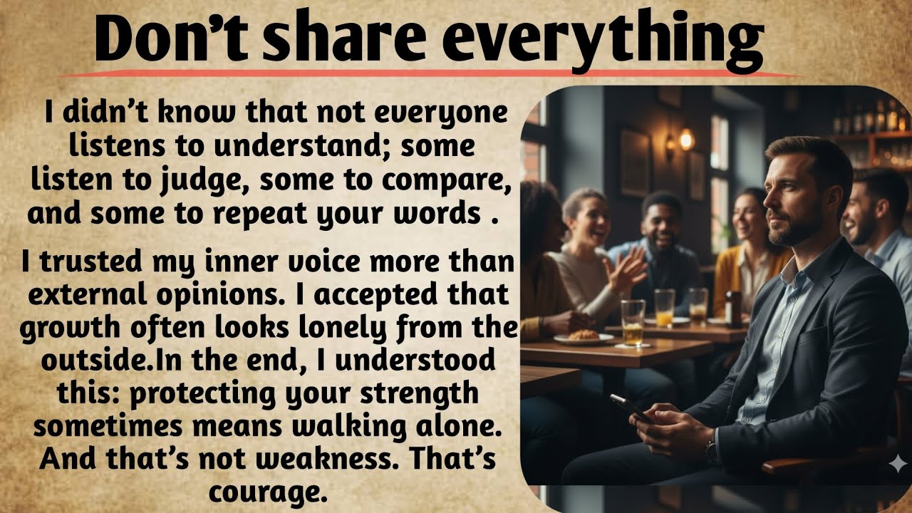 Don't Share Everything  | Learn English | Improve Your English Fluency #englishfluency #englishvocab