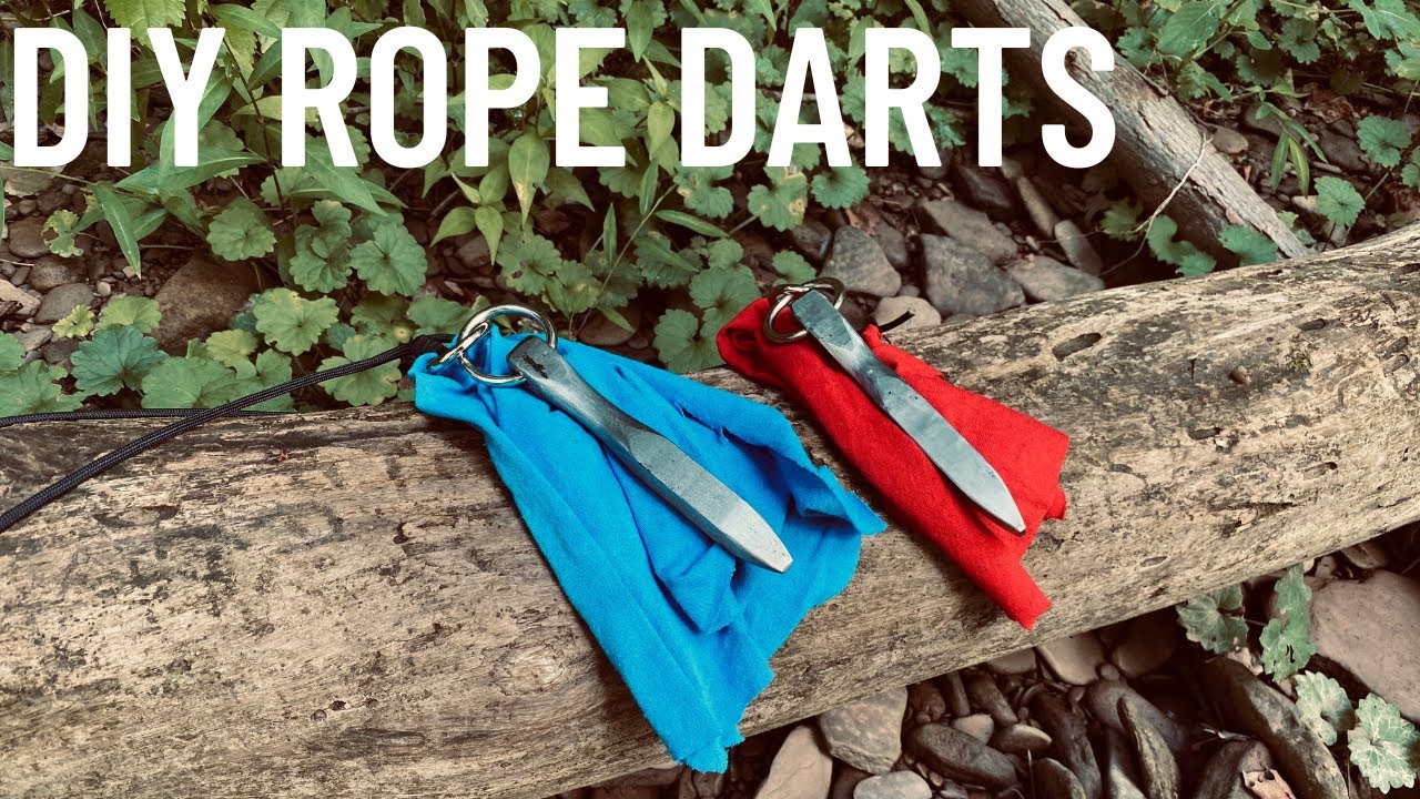 DIY Railroad Spike Rope Darts and Trick-Shots!!!