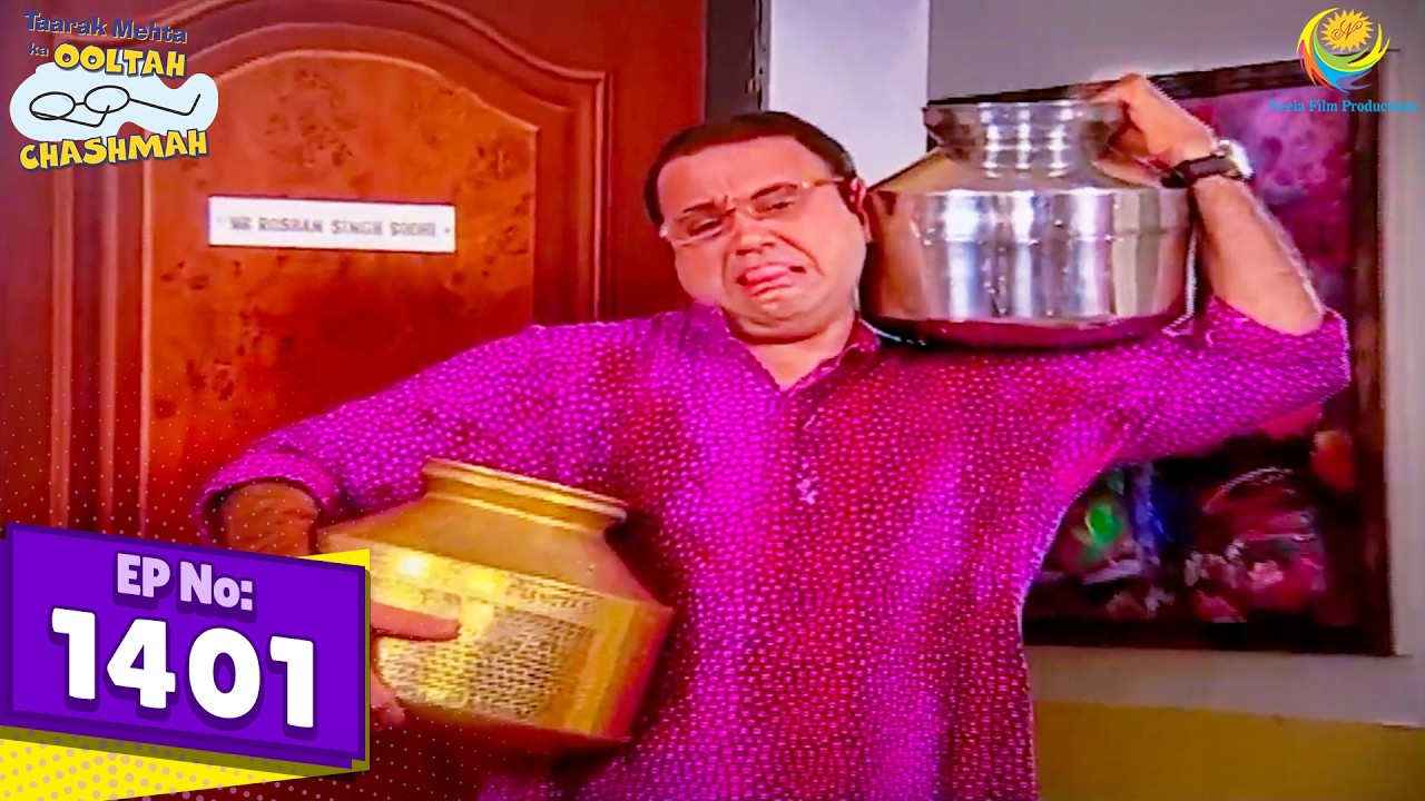 Why Did Bhide Bring Water? 😲 | Episode 1401 | Bhide in Big Trouble Again! 😂 | Hindi Episode