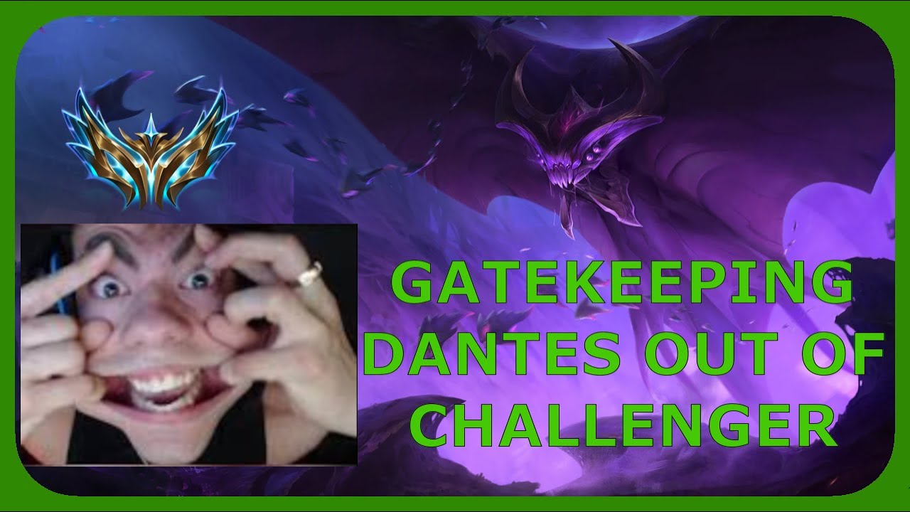 Abusing Bel'Veth's Lvl 1 Cheese to Gatekeep Dantes out of Challenger