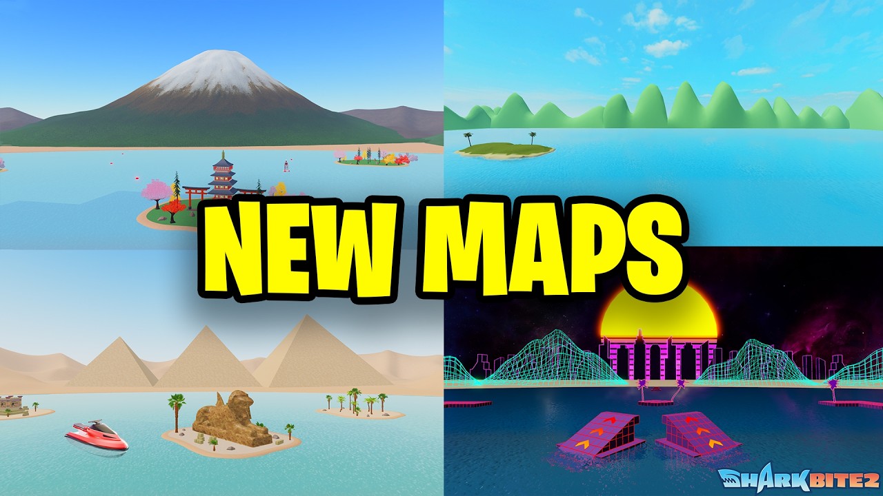*NEW* INCREDIBLE MAPS IN SHARKBITE 2! (ROBLOX)