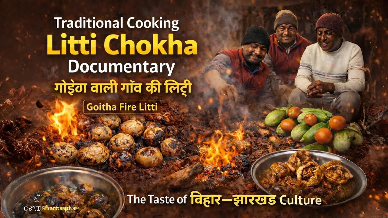 Traditional Litti Chokha | गोइठा की आग पर बना Desi Bihar का स्वाद | Bhansaghar #littichokha #bihari