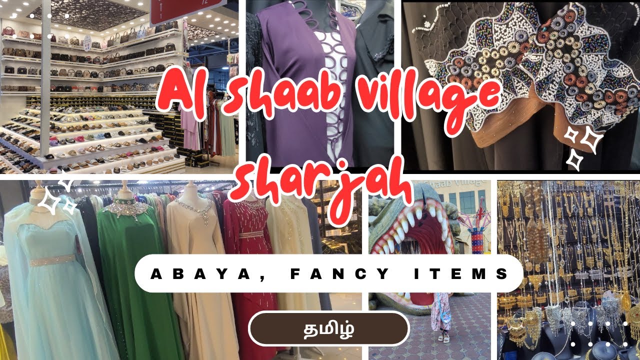 Trendy Arabian Abayas, Fancy Accessories at Al Shaab Village|Handbags & Slippers Collection #sharjah