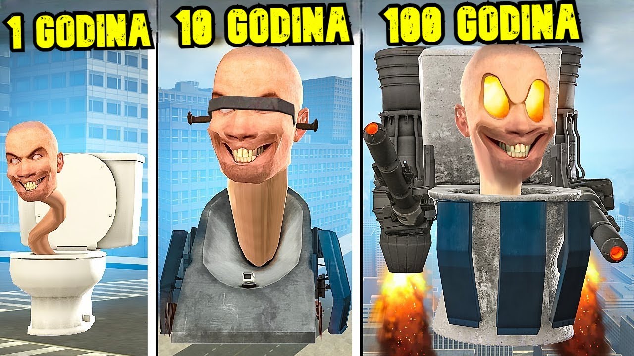 EVOLUCIJA SKIBIDI TOILETA OD RODJENJA DO SMRTI!!! *postao sam skibidi toilet*